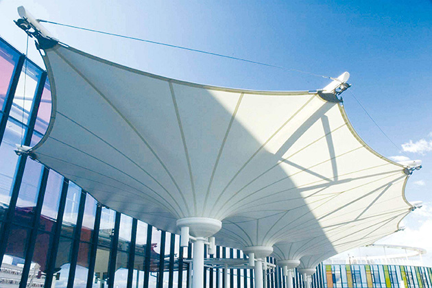 形狀的多樣性,內蒙古張拉膜結構的突出特點之一