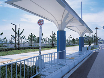 公交站膜結構一